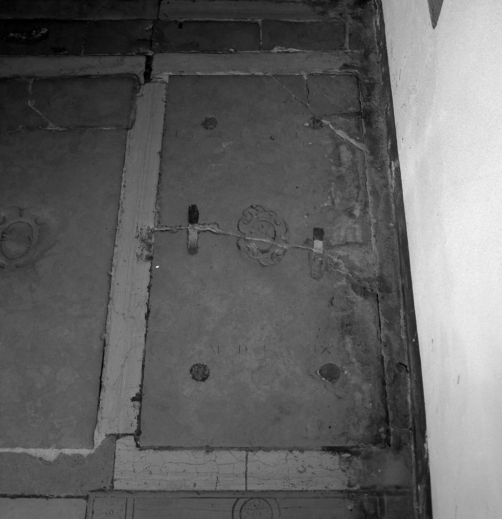 lastra tombale - ambito veneziano (sec. XVI)