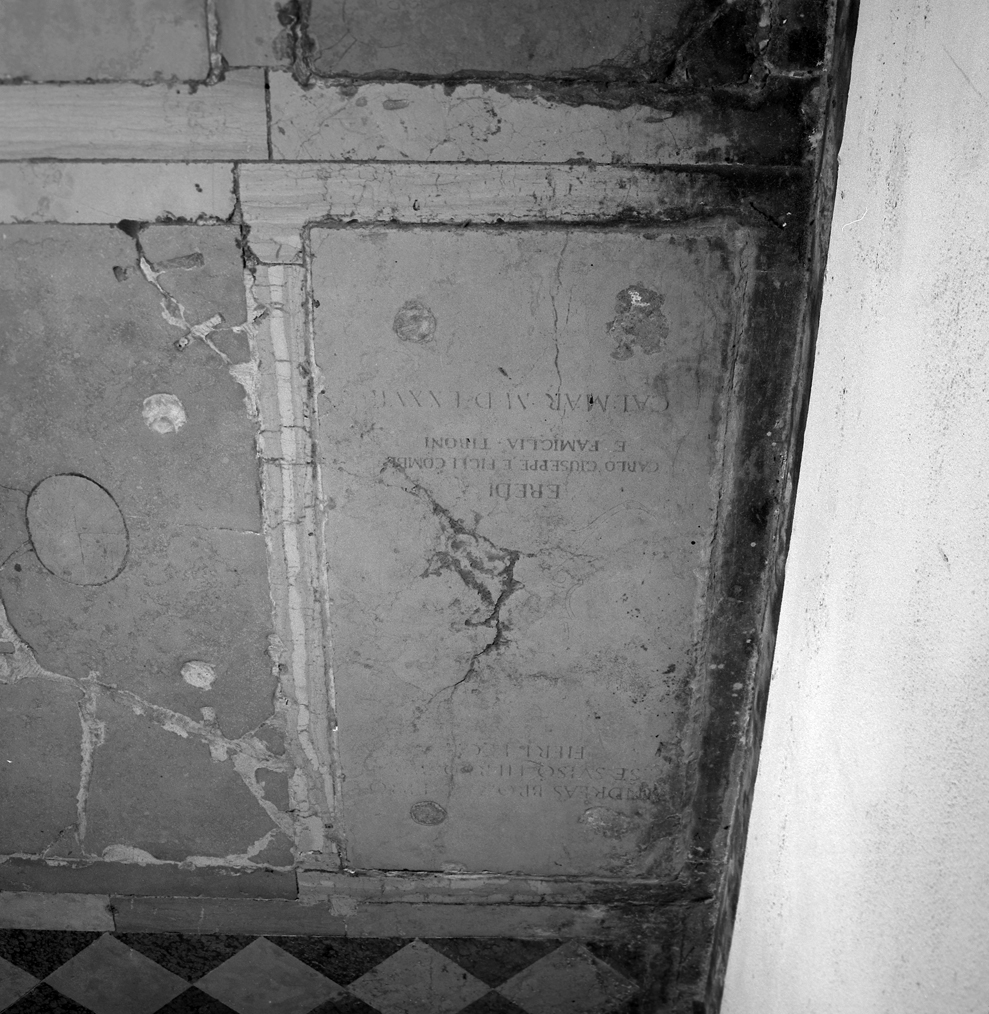 lastra tombale - ambito veneziano (sec. XVI)