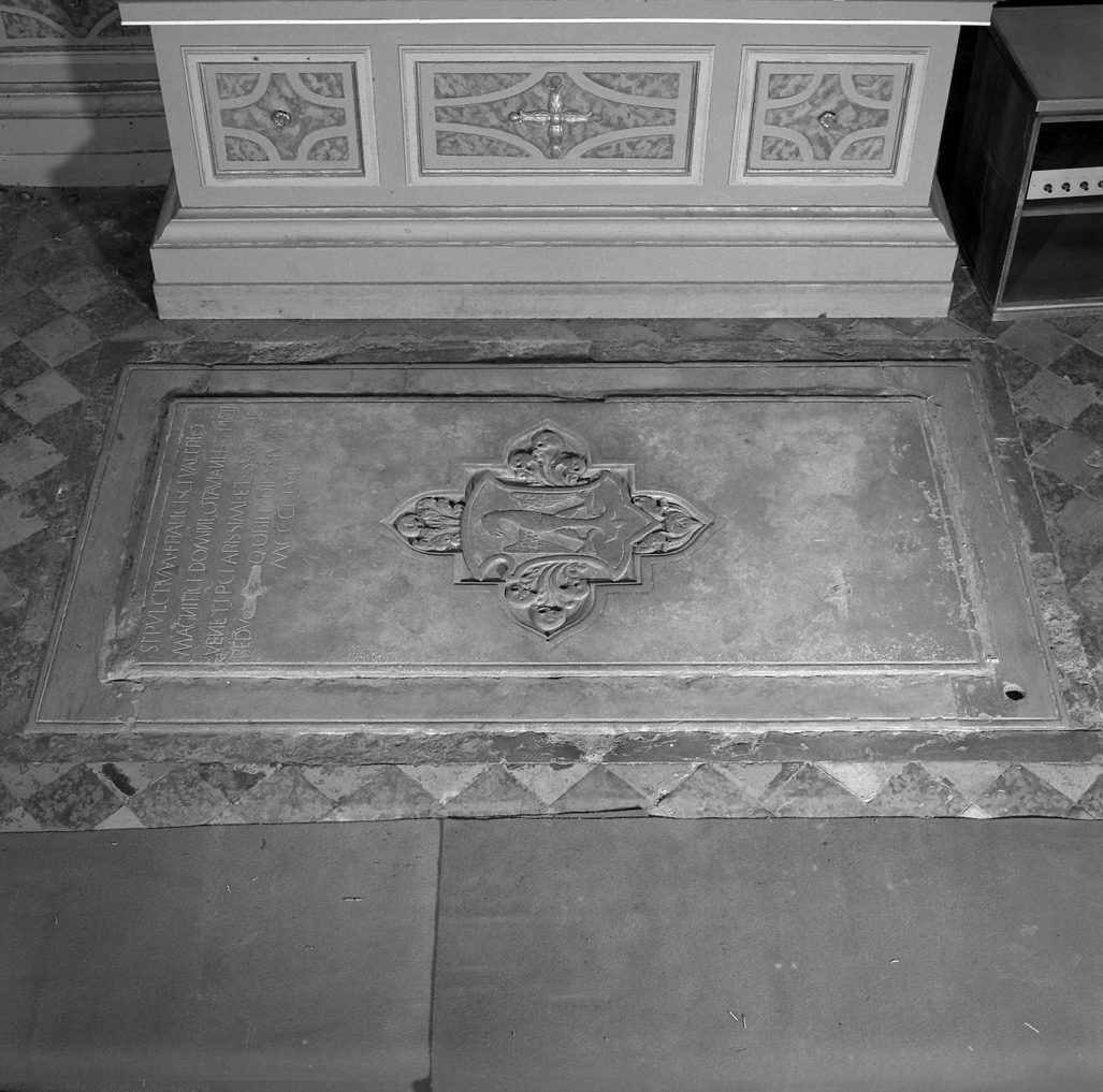 lastra tombale - ambito veneziano (sec. XV)