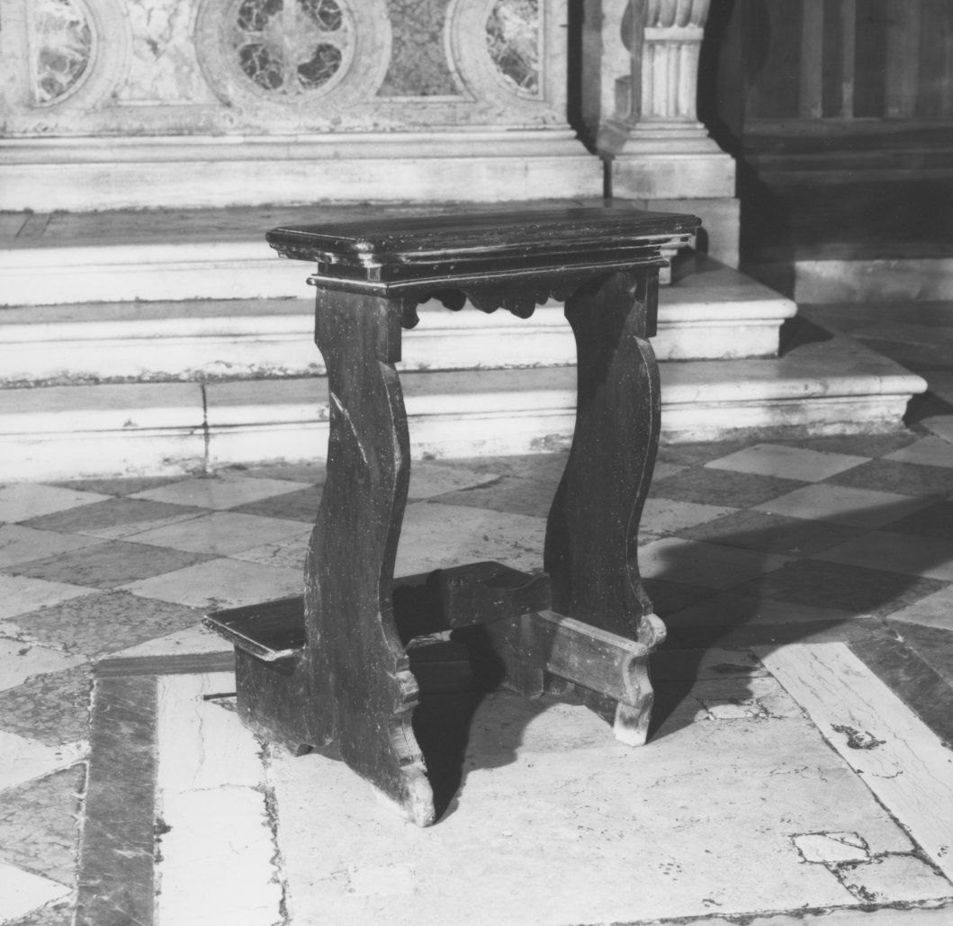 inginocchiatoio - ambito veneto (fine/inizio secc. XVIII/ XIX)