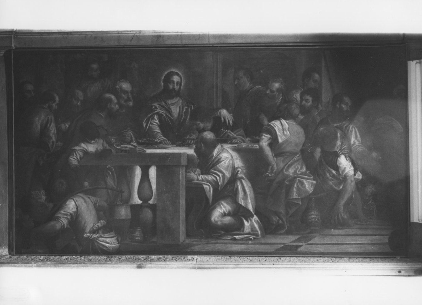 ultima cena, ultima cena (dipinto) di Caliari Paolo detto Veronese (bottega) (seconda metà sec. XVI)