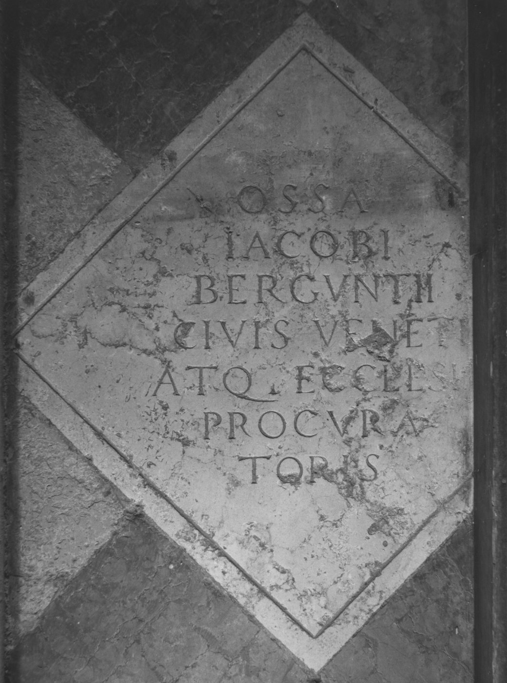 lapide - ambito veneto (secc. XV/ XVIII)