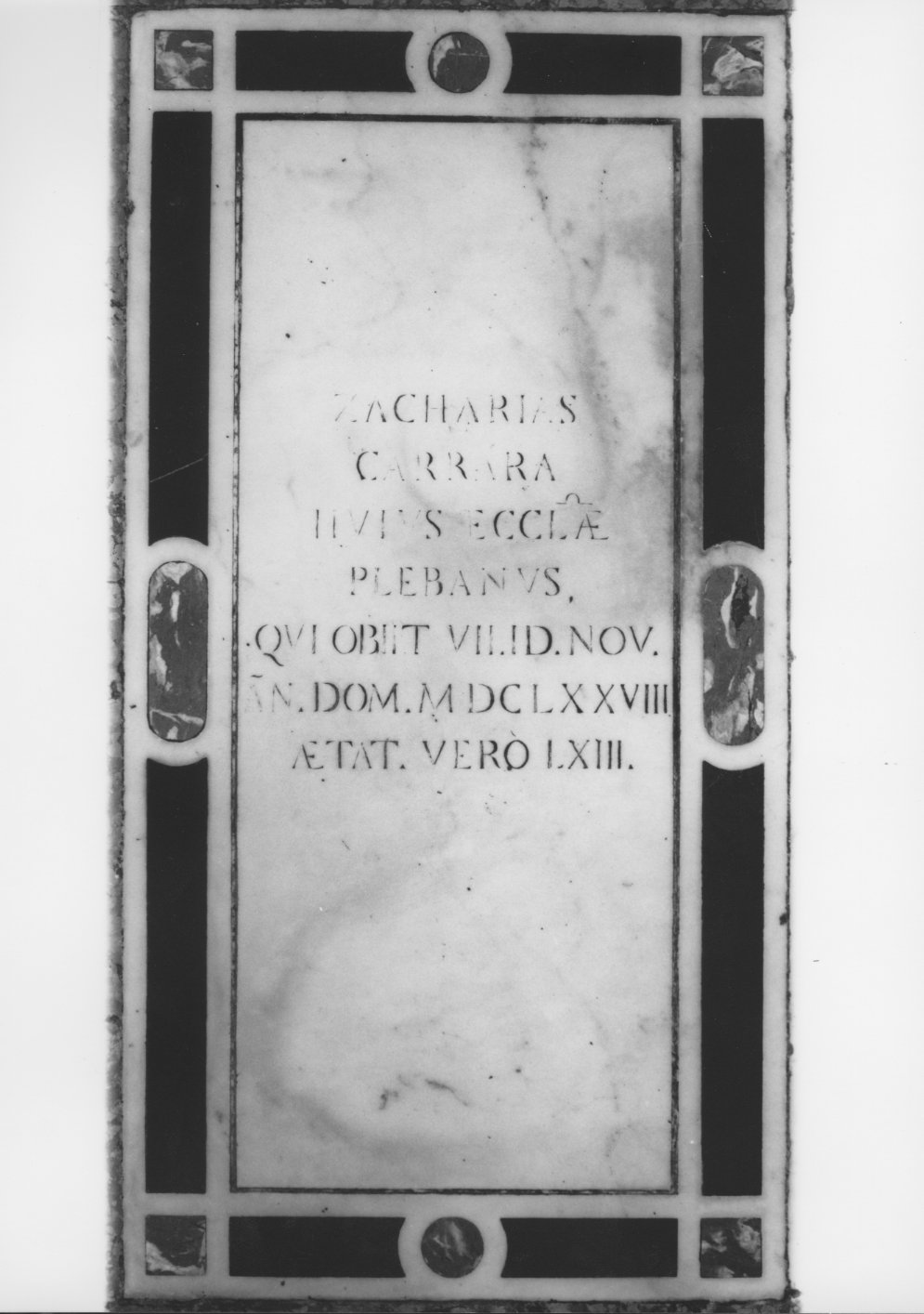 lapide - ambito veneto (sec. XVII)