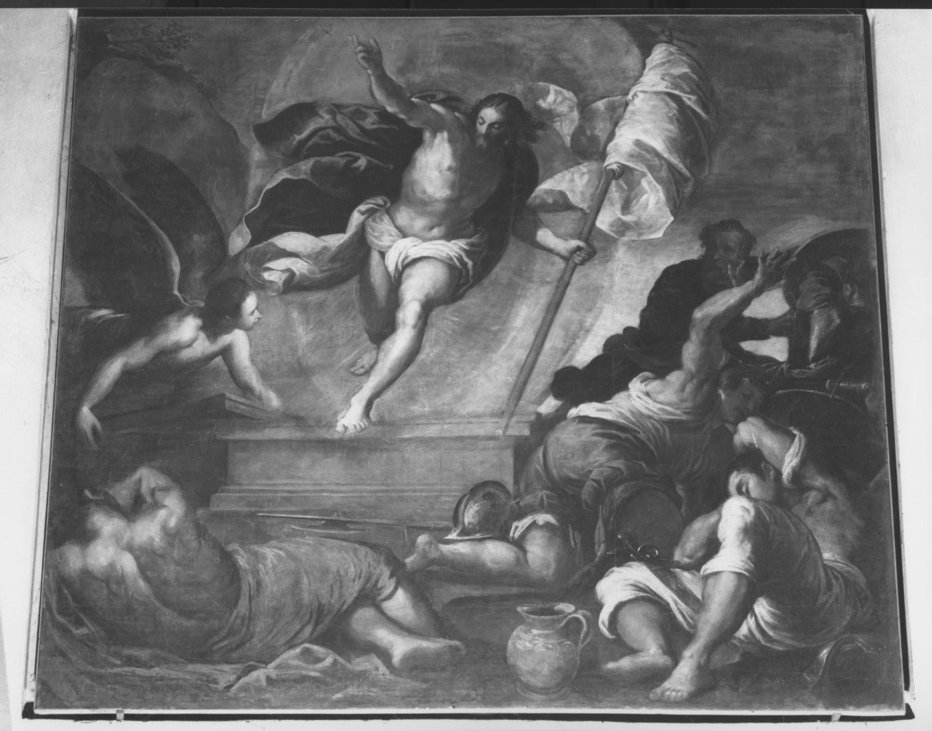 Resurrezione di Cristo, resurrezione di Cristo (dipinto, ciclo) di Negretti Jacopo detto Palma il Giovane (sec. XVI)