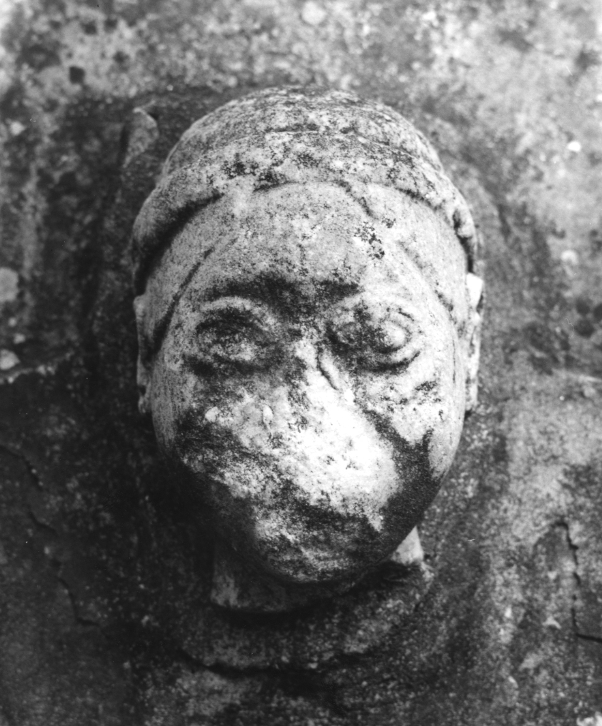 testa d'uomo (chiave di volta) - ambito veneto (terzo quarto sec. XVIII)