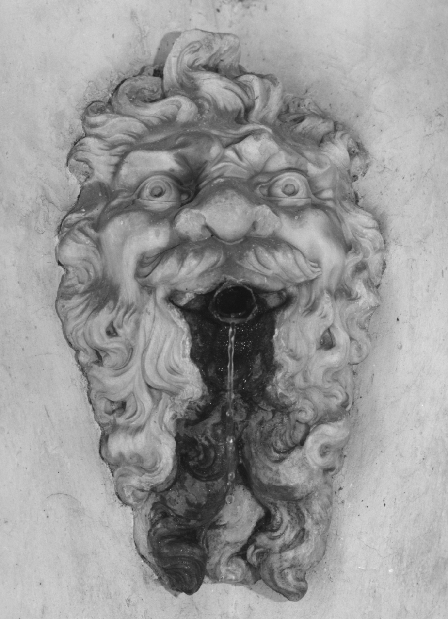 testa d'uomo (rilievo, elemento d'insieme) - ambito veneto (sec. XVIII)