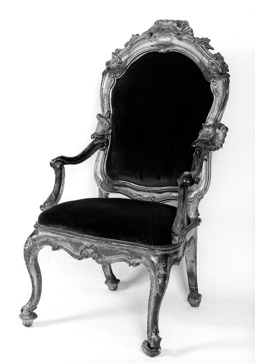sedia, elemento d'insieme - bottega veneta (sec. XVIII)