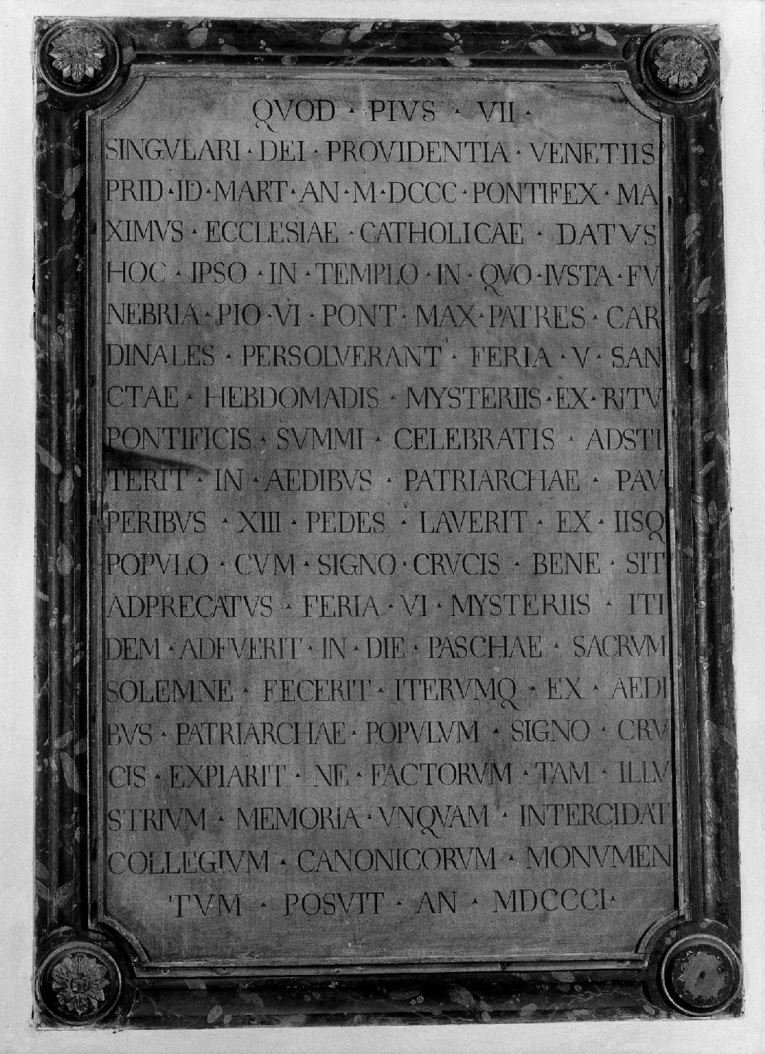 lapide - ambito veneziano (sec. XIX)