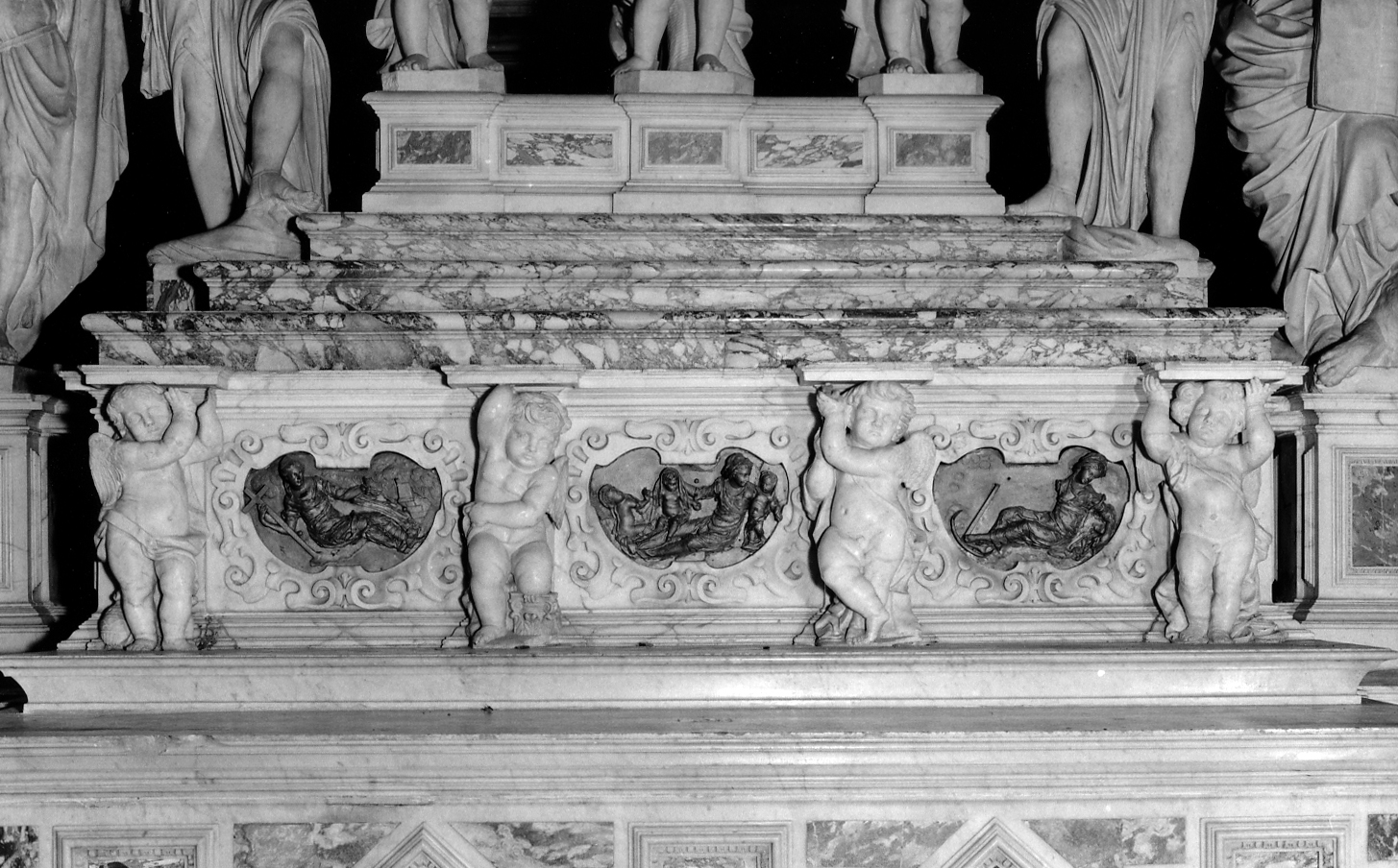 angioletti (statua, elemento d'insieme) - ambito veneziano (sec. XVII)