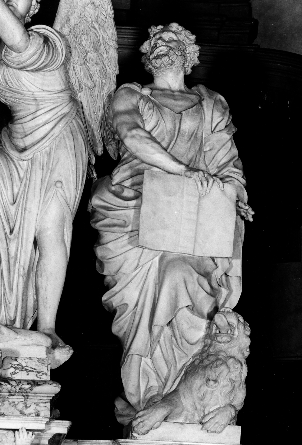 San Marco Evangelista (statua, elemento d'insieme) - ambito veneziano (sec. XVII)