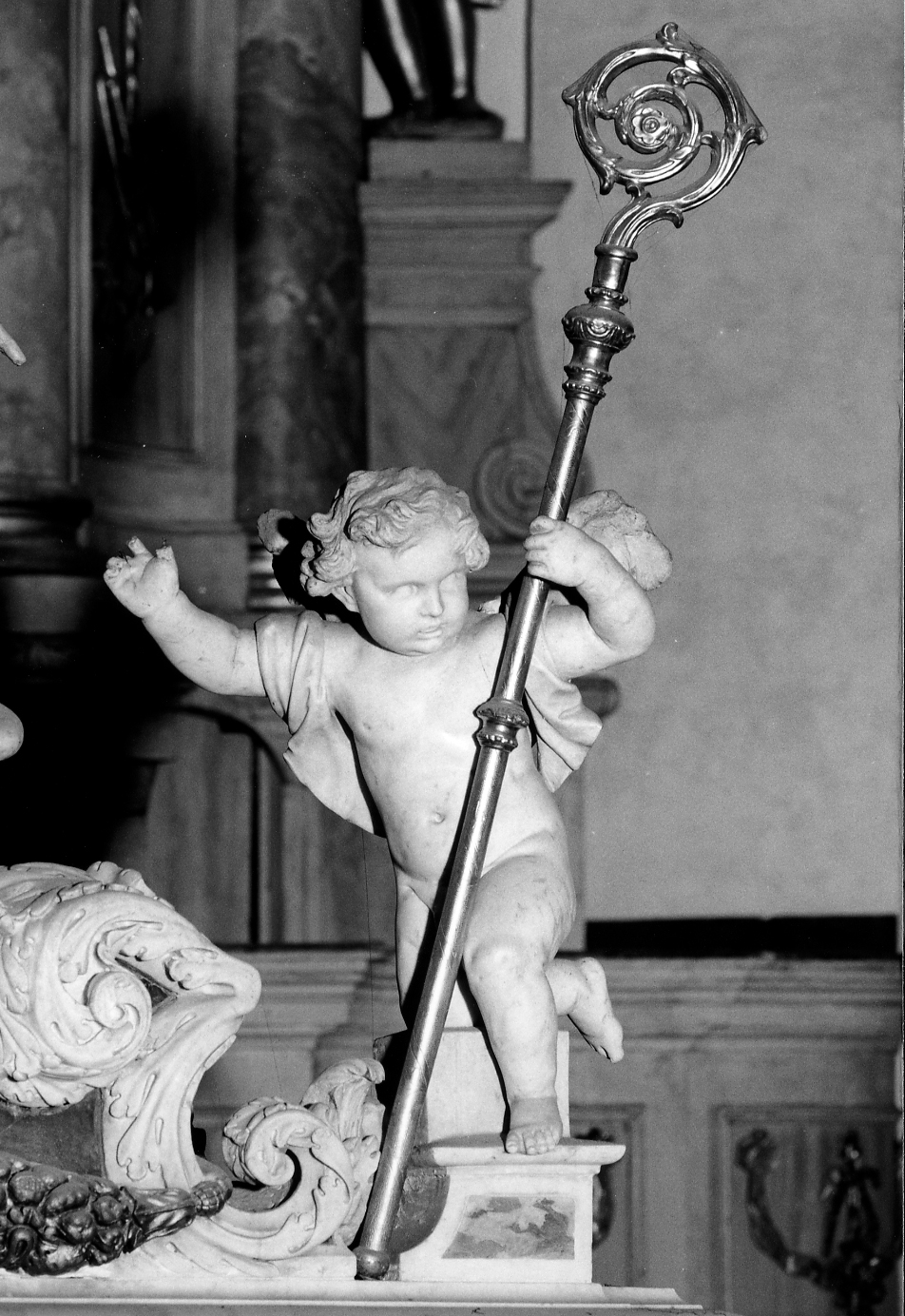 angelo (statua, elemento d'insieme) - ambito veneziano (sec. XVII)