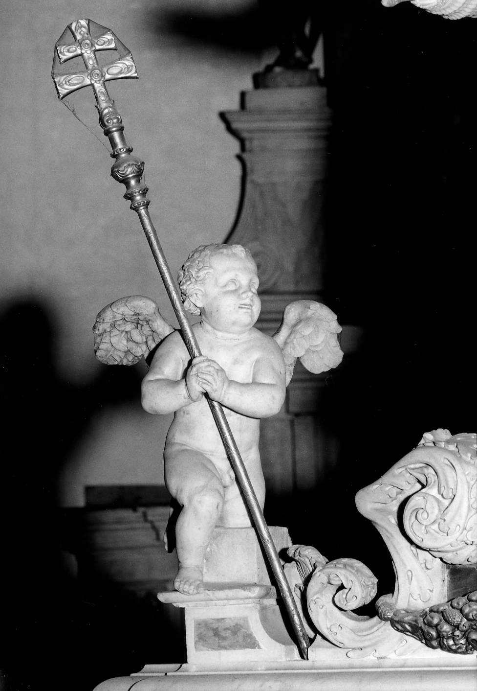 angelo (statua, elemento d'insieme) - ambito veneziano (sec. XVII)