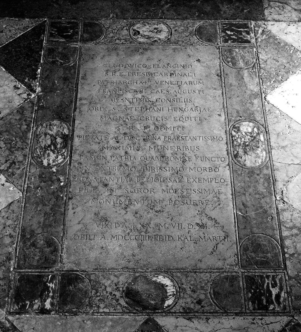 lastra tombale - ambito veneziano (sec. XIX)