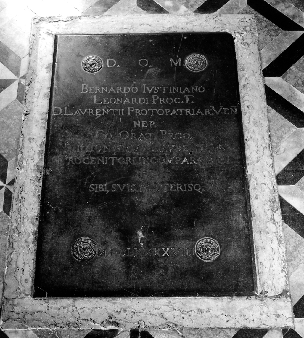 lastra tombale - ambito veneziano (sec. XVII)