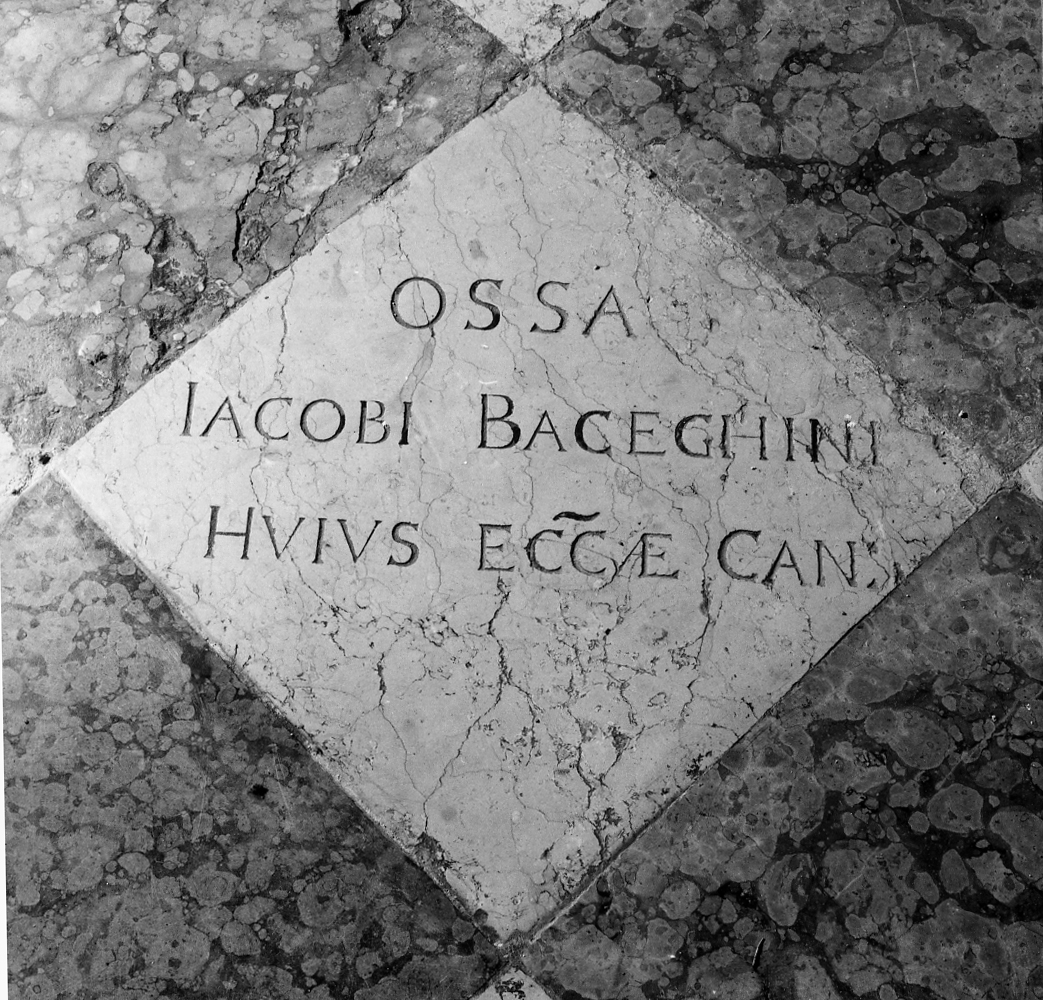 lastra tombale - ambito veneziano (sec. XVII)