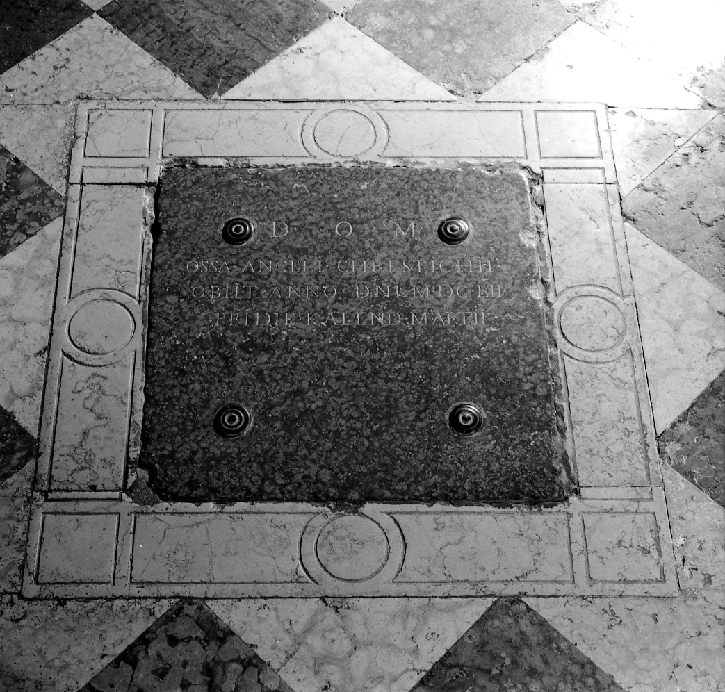 lastra tombale - ambito veneziano (sec. XVII)