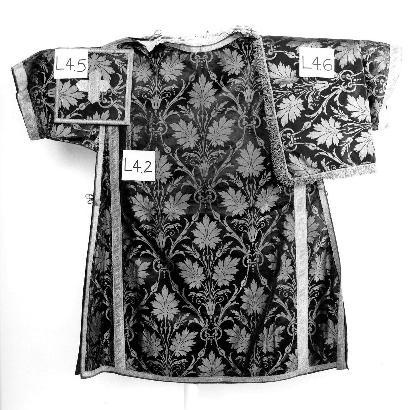 tunicella, elemento d'insieme - manifattura veneta (sec. XIX)