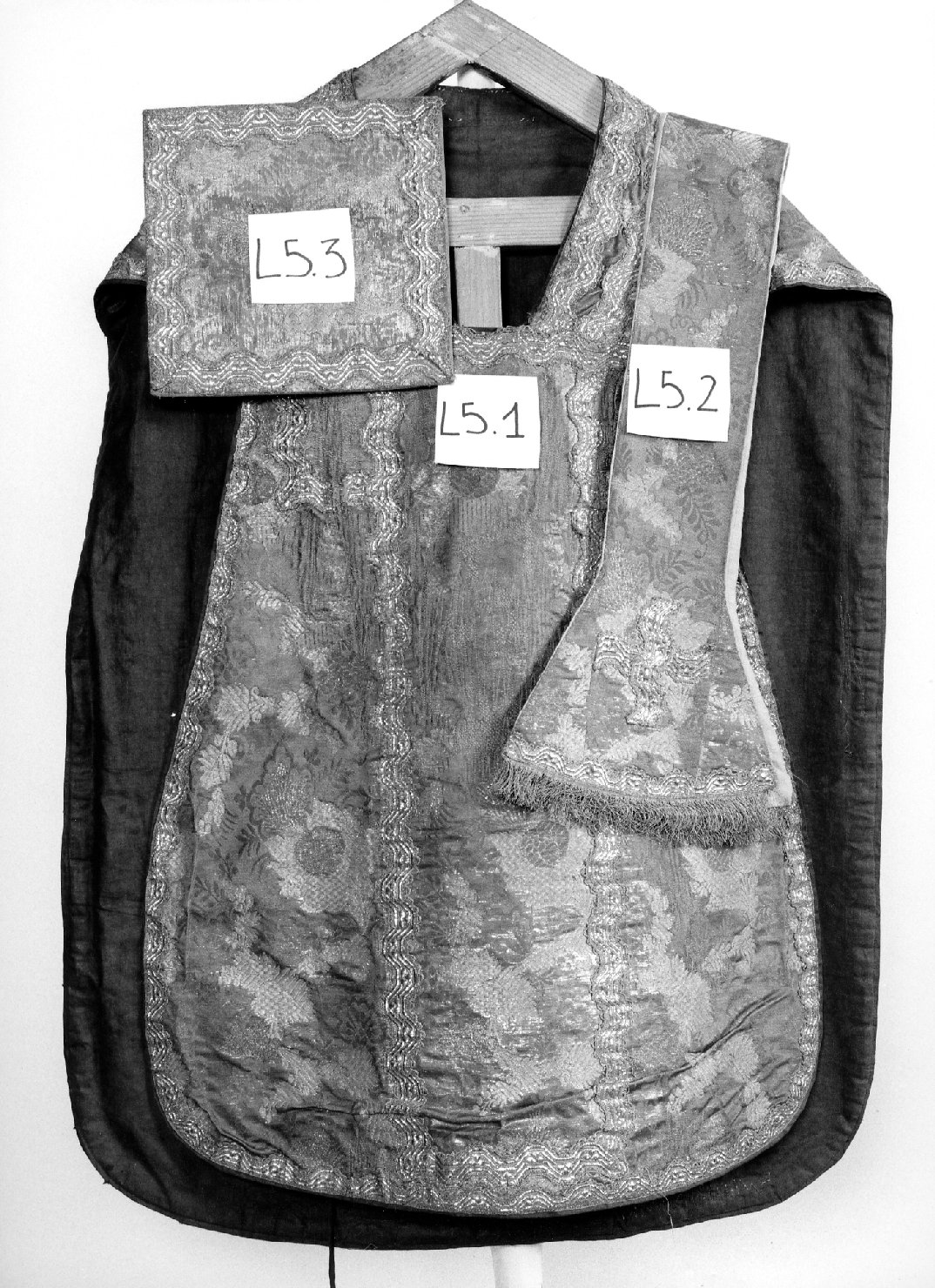 stola, elemento d'insieme - manifattura veneta (seconda metà sec. XVIII)