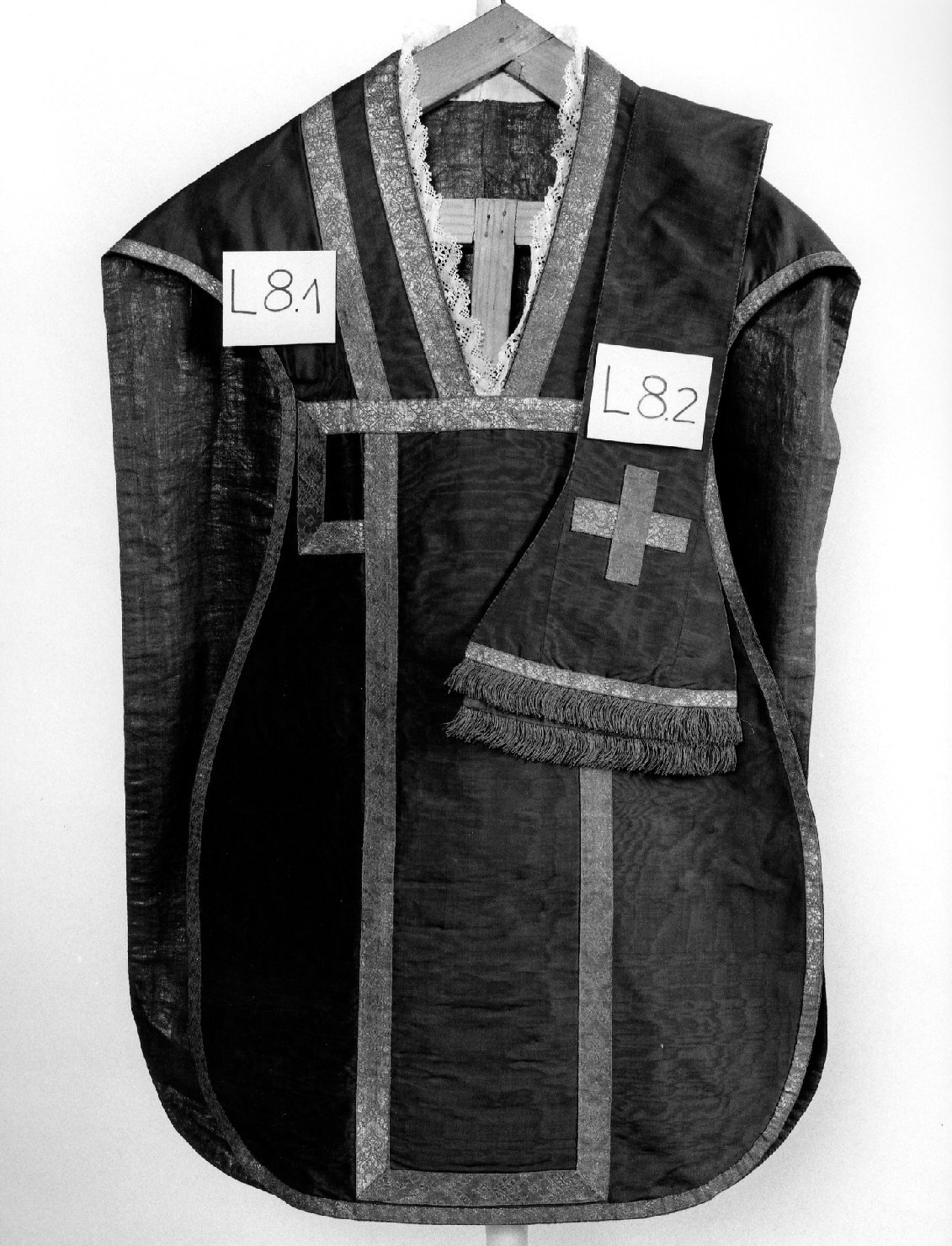 pianeta, elemento d'insieme - manifattura veneta (sec. XIX)