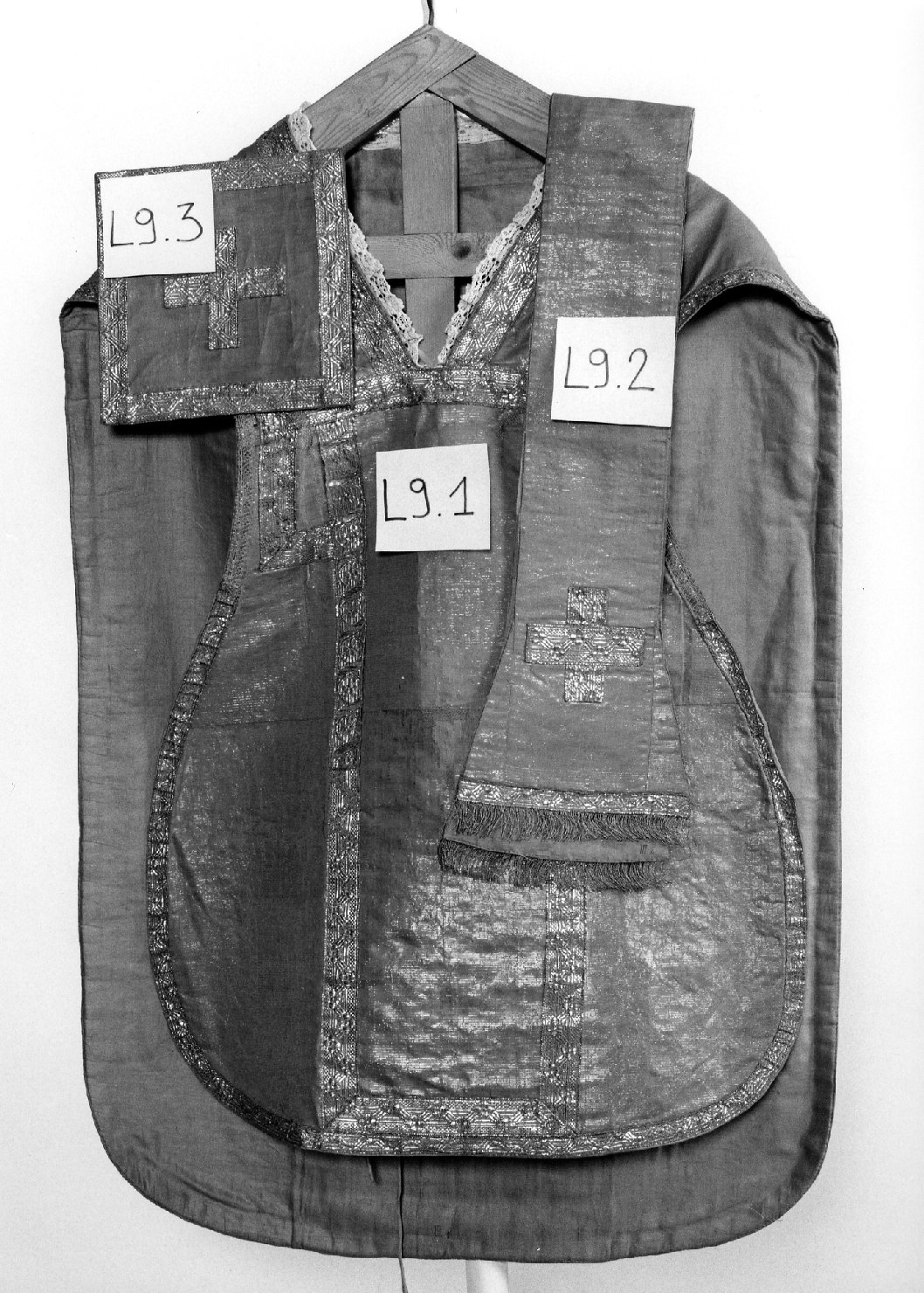 pianeta, elemento d'insieme - manifattura veneta (sec. XIX)