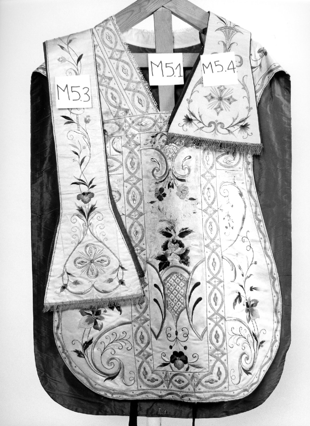 stola, elemento d'insieme - manifattura veneta (sec. XVIII)