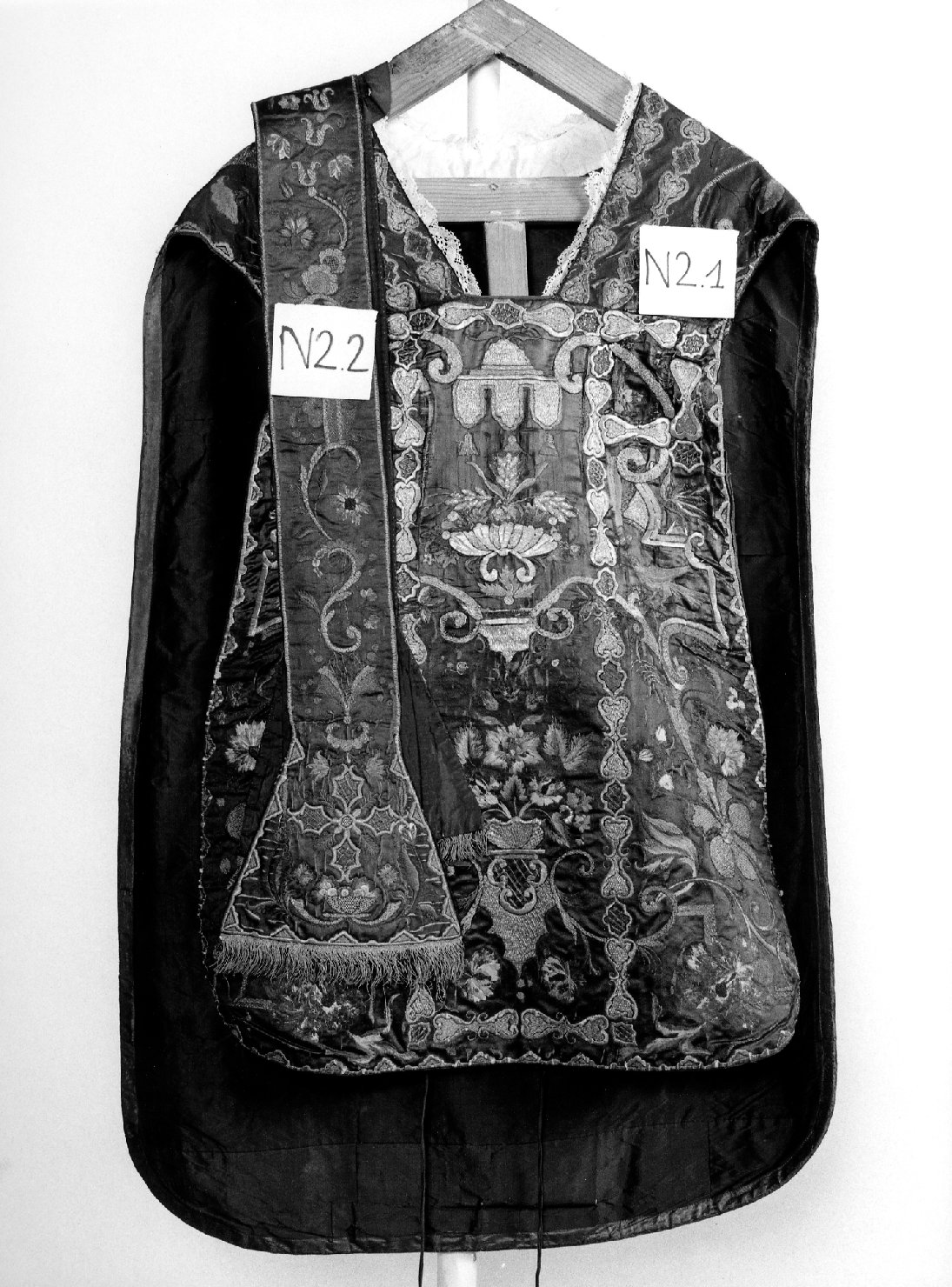 pianeta, elemento d'insieme - manifattura veneta (sec. XVIII)