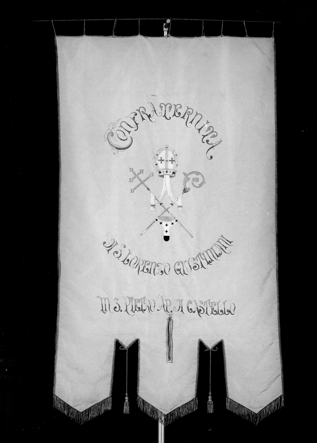 San Lorenzo Giustiniani (decorazione a ricamo, elemento d'insieme) - manifattura veneta (sec. XIX)