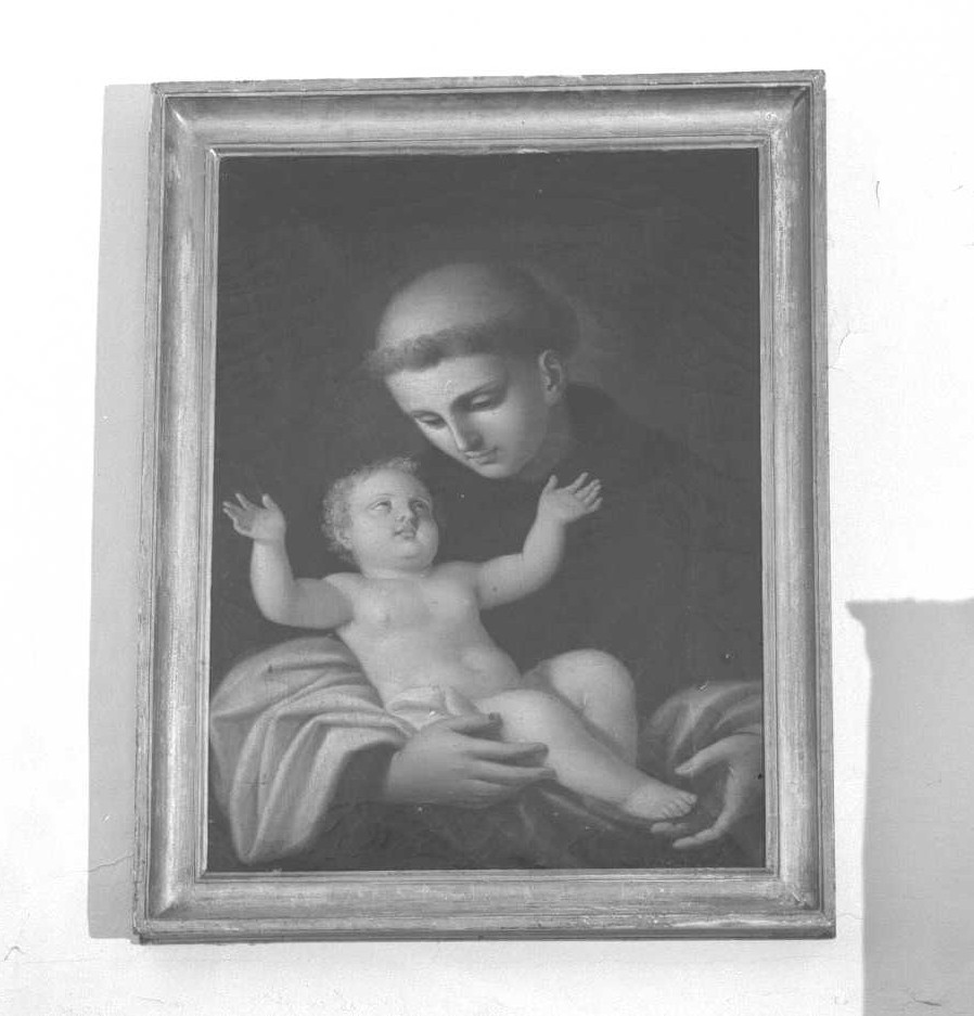 Sant'Antonio da Padova con il bambino (dipinto) - ambito veneto (sec. XIX)