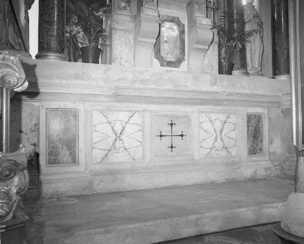 mensa d'altare, elemento d'insieme di Smeraldi Francesco detto Fracà (sec. XVI)