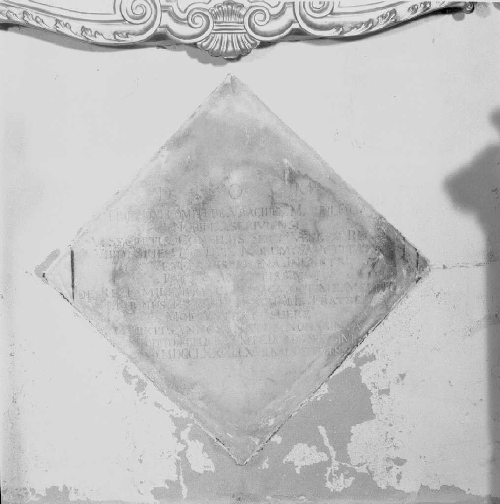 lapide - ambito veneto (sec. XVIII)