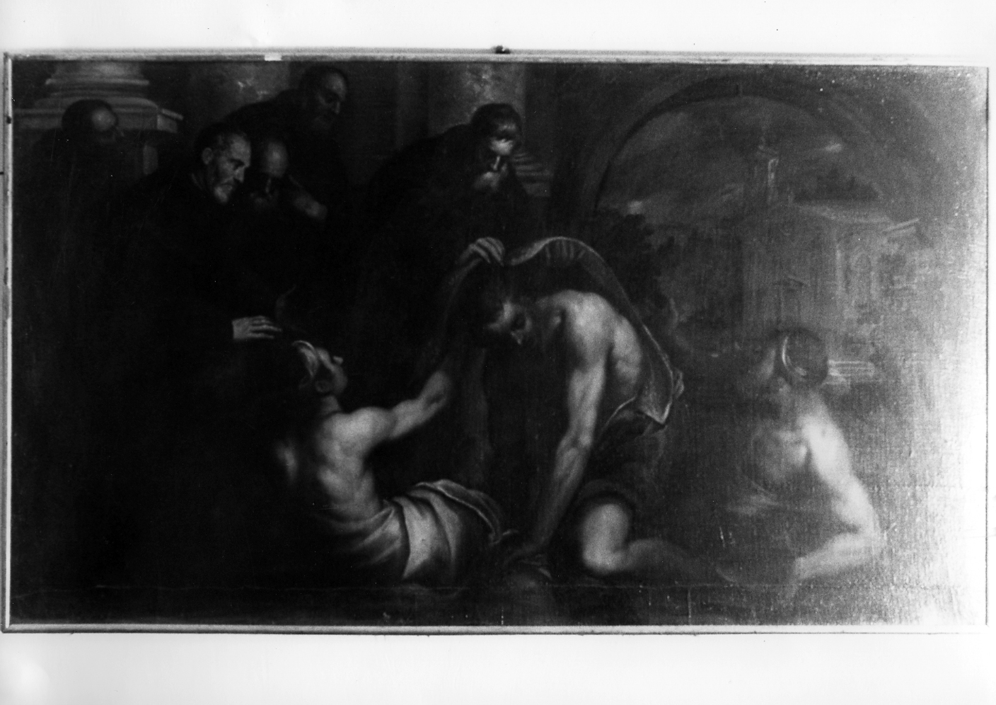 storie della vita di San Girolamo (dipinto) di Michieli Andrea detto Vicentino (ultimo quarto sec. XVI)