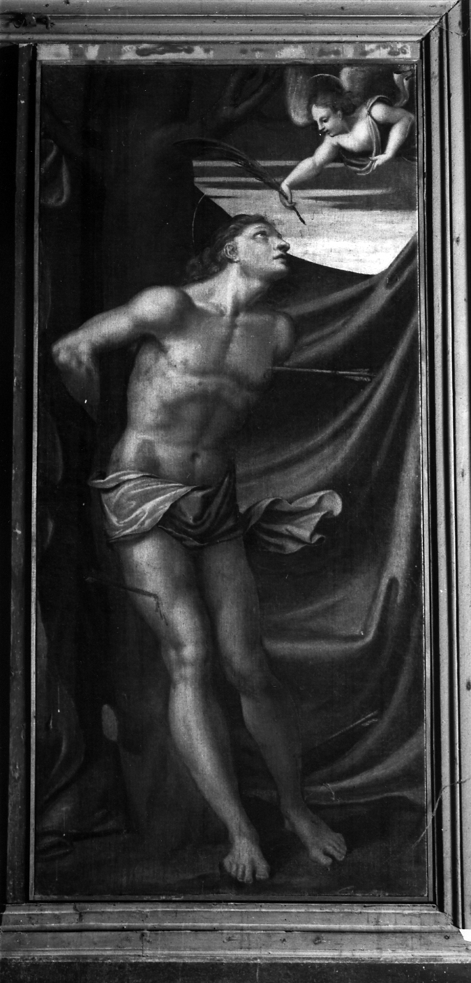 San Sebastiano (dipinto) di De Pitati Bonifacio detto Bonifacio Veronese (bottega) (sec. XVI)