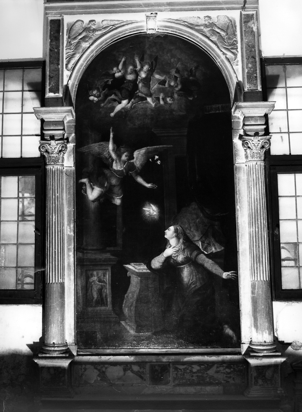 Annunciazione, Annunciazione (pala d'altare) di Ingoli Matteo (sec. XVII)