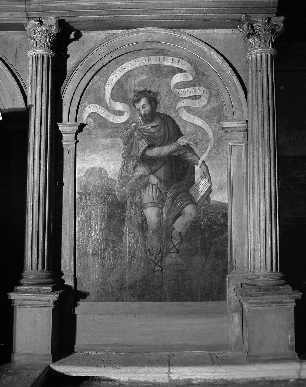 David profeta (dipinto, elemento d'insieme) di Meldolla Andrea detto Andrea Schiavone (sec. XVI)
