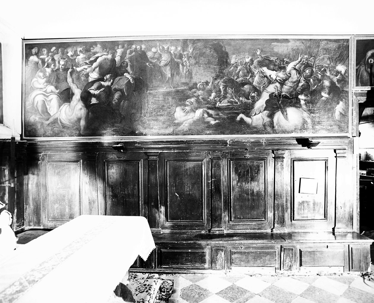 passaggio del mar Rosso (dipinto) di Negretti Jacopo detto Palma il Giovane (sec. XVI)