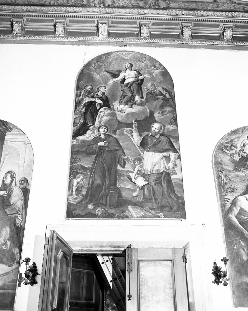 Madonna Immacolata con Sant'Anna, San Gioacchino e Sant'Antonio da Padova (dipinto) - ambito veneto (sec. XVIII)