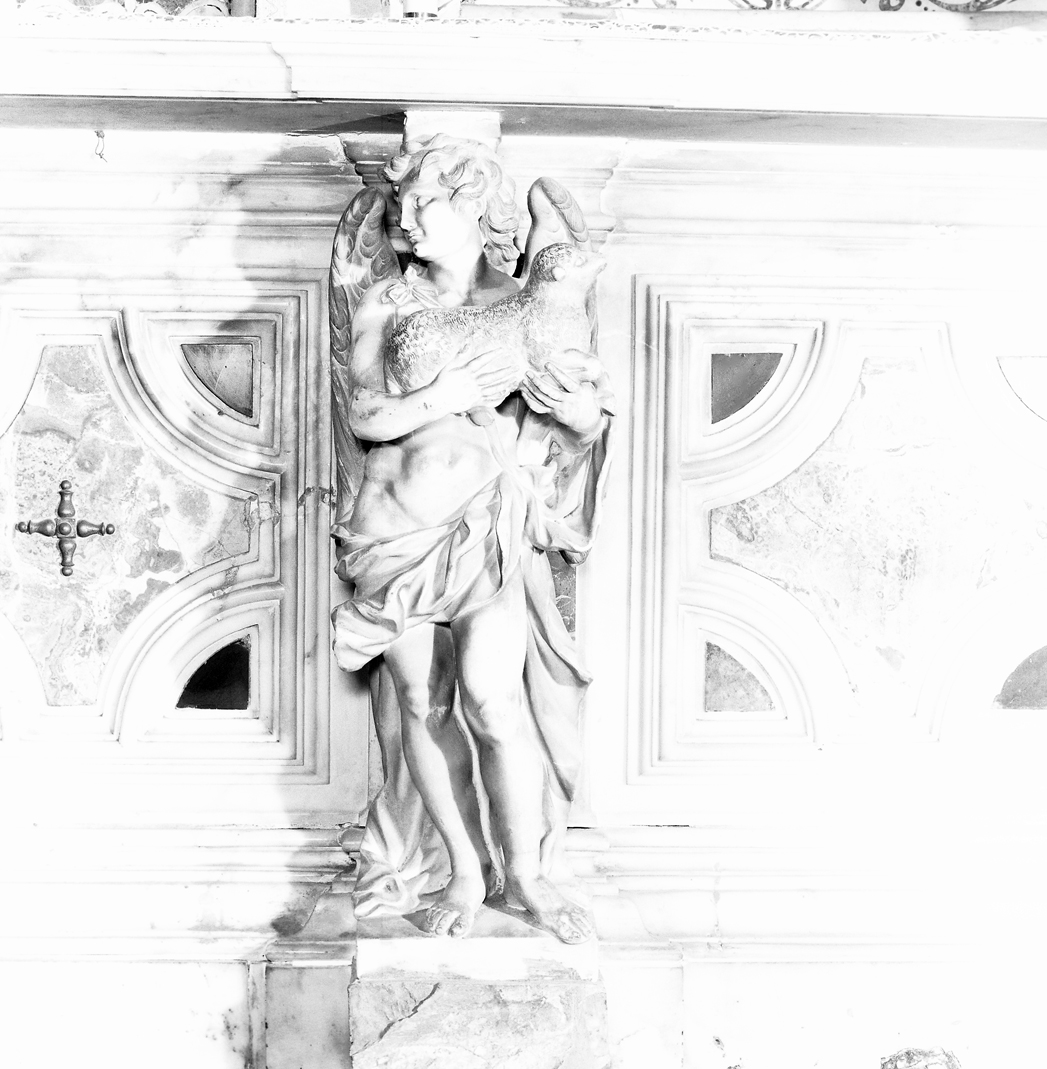 angelo con agnello (statua, elemento d'insieme) di Marchiori Giovanni (prima metà sec. XVIII)