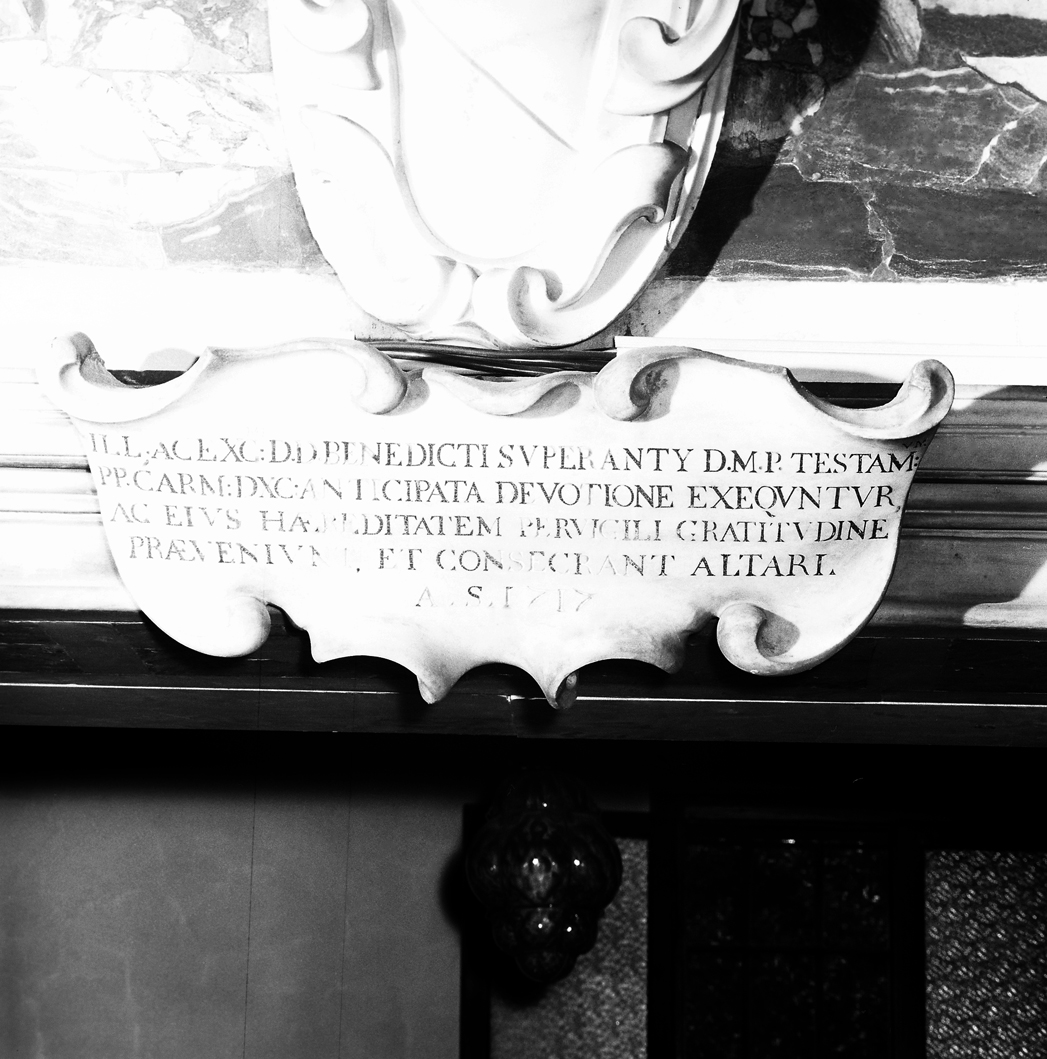 lapide - ambito italiano (sec. XVIII)