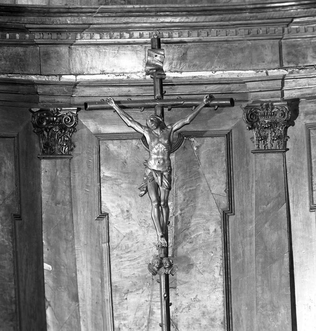 Cristo crocifisso (crocifisso) di Pozzo Giuseppe (sec. XVIII)