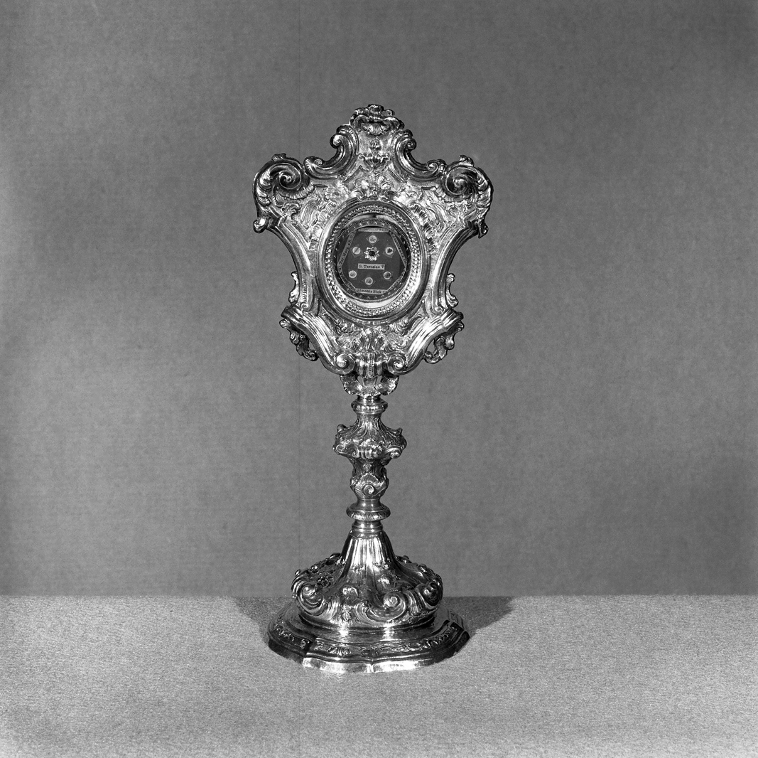 reliquiario - a ostensorio - ambito veneto (fine/inizio secc. XVIII/ XIX)