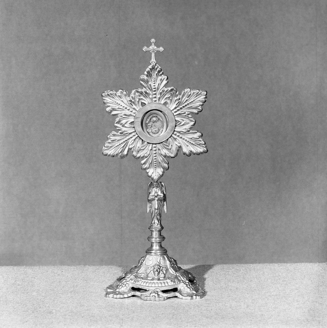 reliquiario - a ostensorio - ambito veneto (fine/inizio secc. XVIII/ XIX)