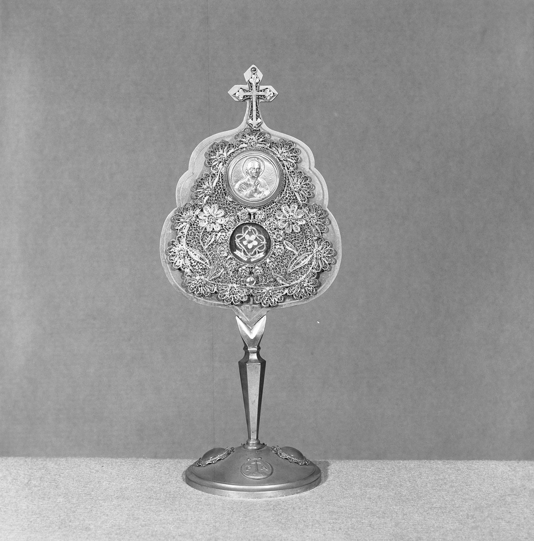 reliquiario - a tabella - ambito veneto (fine/inizio secc. XVIII/ XIX)