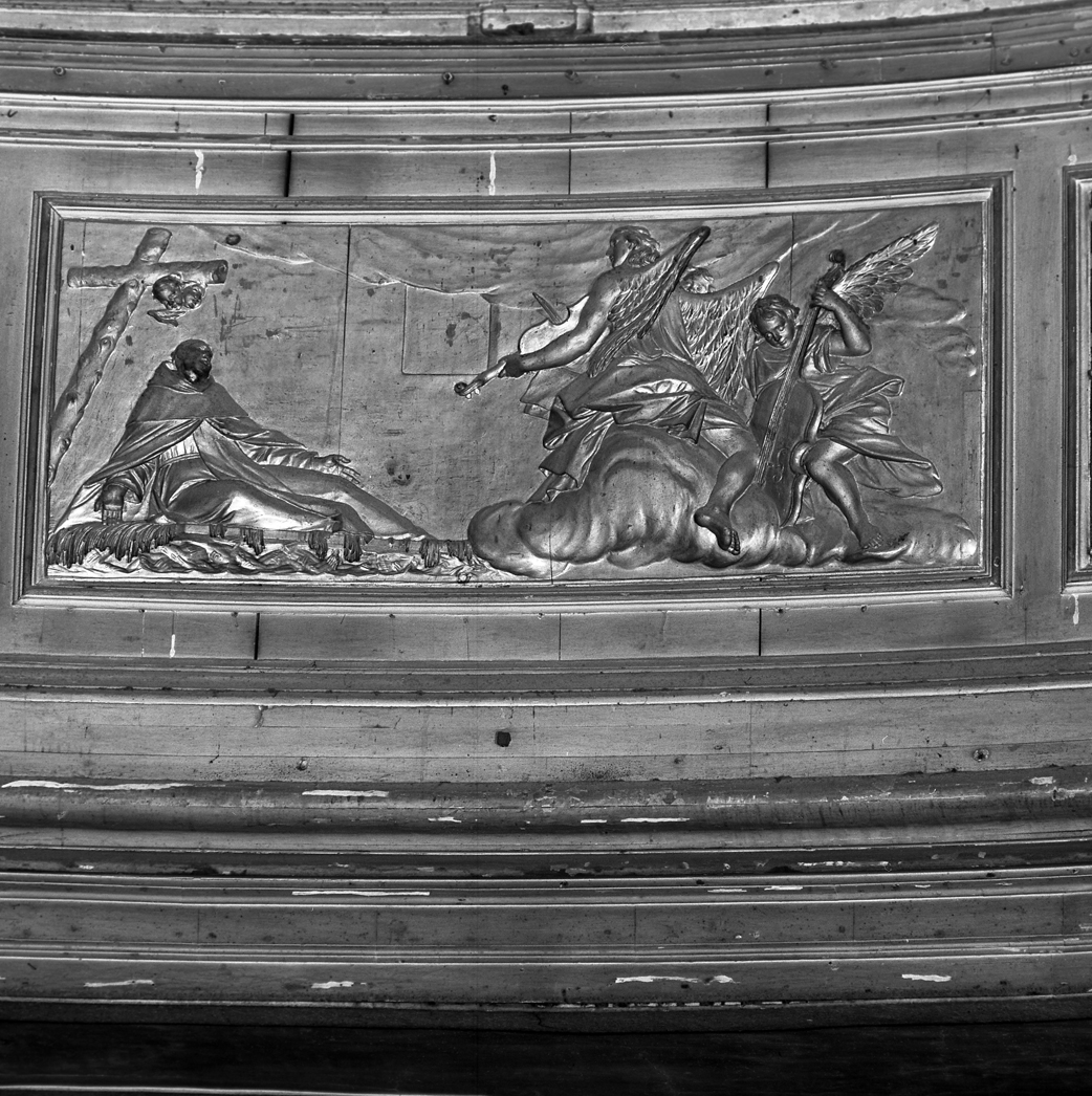 Santi dell'ordine carmelitano (rilievo, elemento d'insieme) di Marchiori Giovanni (sec. XVIII)