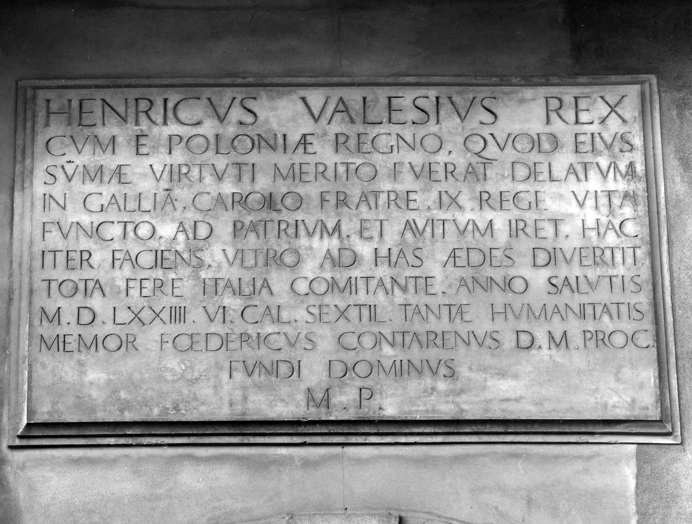 lapide commemorativa - ambito veneto (sec. XVI)