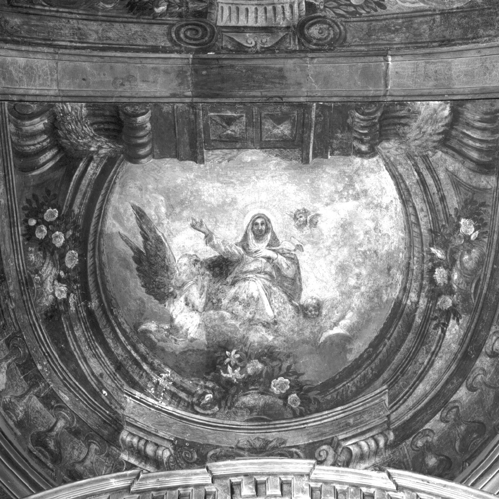 Madonna in gloria (dipinto) di Letterini Agostino (sec. XVII)
