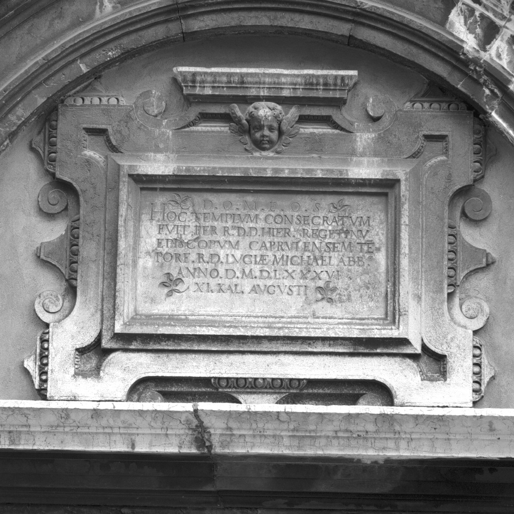 lapide commemorativa - ambito veneto (sec. XVI)