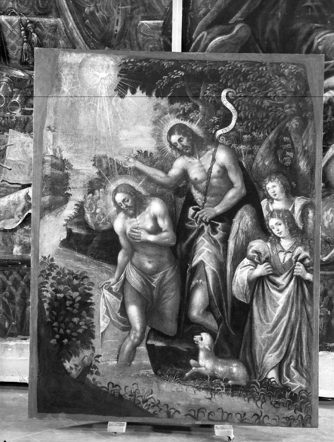 battesimo di Cristo (dipinto, ciclo) di Caliari Paolo detto Veronese (scuola) (sec. XVII)