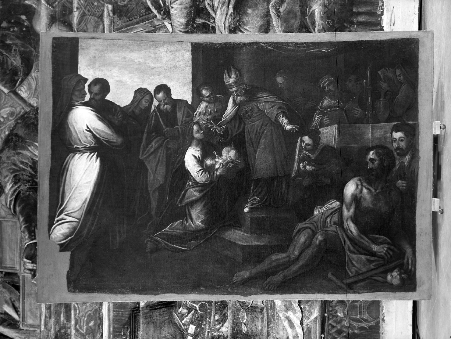presentazione di Gesù al Tempio (dipinto, ciclo) di Robusti Jacopo detto Tintoretto (scuola) (primo quarto sec. XVII)