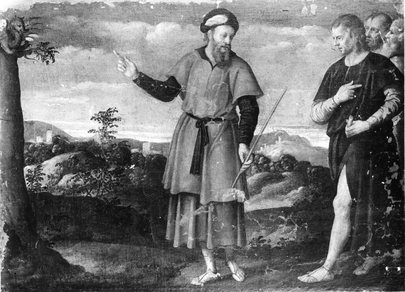 Abacuc comunica con Dio (dipinto, ciclo) di Galizzi Gerolamo detto Gerolamo da Santacroce (bottega) (metà sec. XVI)