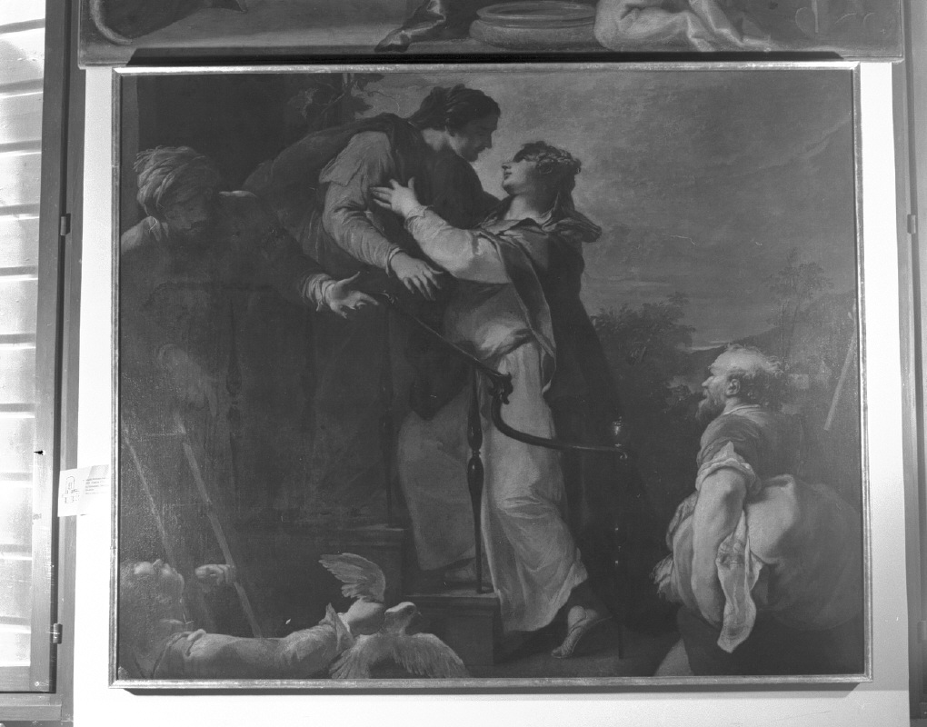 visitazione (dipinto) di Trevisani Angelo (attribuito) (sec. XVIII)